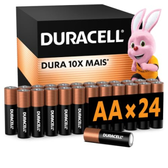 Imagem da oferta Duracell Pilhas Alcalinas AA Pequena Pack 24 Unidades Dura até 10x Mais Ideal para Controle de Videogame e Brin