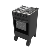 Imagem da oferta Fogão de Piso Braslar New Sirius 4 Bocas Preto Mesa Inox Acendimento Manual
