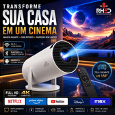 Imagem da oferta Projetor Mini Rhead Red High End Studios RHY300 Full HD Com Wi-Fi e Bluetooth
