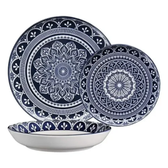 Imagem da oferta Aparelho De Jantar 18 Peças Flat Málaga Azul Cerâmica Oxford