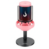 Imagem da oferta Microfone Gamer Rise Mode Elite RGB USB-C Rosa