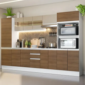Imagem da oferta Cozinha Completa MDF Smart Madesa 300cm Armário e Balcão