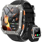 Imagem da oferta Smartwatch Militar Blackview com GPS - Bateria 100 Dias Lanterna Bússola AI (ChatGPT) 170+ Esportes IP68 Chamadas