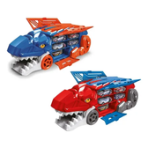 Imagem da oferta Caminhão Dinossauro 6 Carrinhos Pista 2x1 Dinobot Maxi Toys