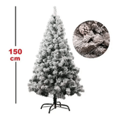 Imagem da oferta Árvore De Natal 1.50 Metros Com Neve Luxo 412 Galhos Cor Neve-Luxo