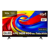 Imagem da oferta Smart TV TCL 55 Polegadas QLED 4K P7L WiFi Bluetooth Google TV HDR10+ 120 Hz VRR AIPQ 55P7L
