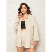 Imagem da oferta Conjunto Linho Feminino Camisa E Short Linha Premium