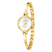 Imagem da oferta Relógio Feminino Bracelete Dourado Quartz Elegante Dourado