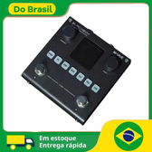 Imagem da oferta M-VAVE Blackbox GuitarBaixo AMP Modeler 80 predefinições editáveis Processador Multi Efeitos Recarregável Para Guit
