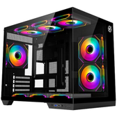 Imagem da oferta Gabinete Kalkan Saga Preto Aquário Compacto Micro ATX USB 3.0 Sem Fans KLK00043