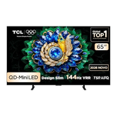 Imagem da oferta Smart TV TCL 65 Polegadas QD-Mini LED 4K A400M WiFi Bluetooth Google TV HDR10+ 144 Hz VRR 65A400M