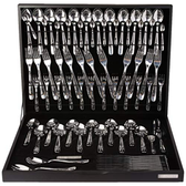 Imagem da oferta Faqueiro Maresias Aço Inox Com Estojo De Madeira, 76 Peças, Prata, Tramontina