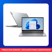 Imagem da oferta Notebook Lenovo IdeaPad 1i i5-1235U 8GB SSD 512GB Intel UHD Graphics Tela 15.6" HD W11 - 82VY000QBR