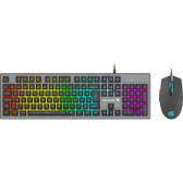 Imagem da oferta Kit Teclado + Mouse Gamer 6400dpi Rgb Rainbow Ranger Grafite Fortrek