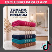 Imagem da oferta Kit 6 Toalhas Banho Grandes Macias Luxo Alta Absorção