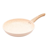 Imagem da oferta LYOR - Frigideira De Indução Em Alumínio Com Revestimento Cerâmico Granilite Bege 24cm