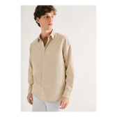 Imagem da oferta Camisa Masculina Manga Longa Slim Com Linho Hering