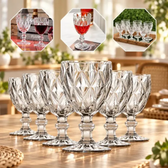 Imagem da oferta Jogo 6 Taças De Vidro Diamond Luxo 330ml
