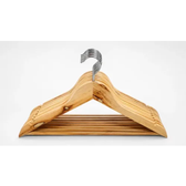 Imagem da oferta Kit com 30 Cabides Madeira 45cm