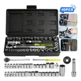 Imagem da oferta Kit Ferramentas Soquetes Multiuso 40 Peças Maleta Completa