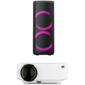 Imagem da oferta Combo Tech PulseBox 2x Woofers 600W + Smart Screen Linux Com Função Projetor - SP5040K