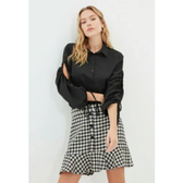 Imagem da oferta Saia Trendyol Collection Curta Pied de Poule Preta