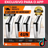 Imagem da oferta Kit 4 Coqueteleiras 100% Inox para Drinks Coquetéis e Caipirinha