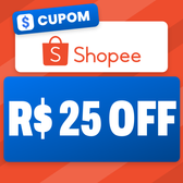 Imagem da oferta Cupom Shopee: R$ 25 OFF acima de R$ 119