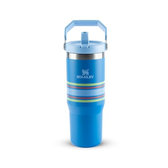 Imagem da oferta Stanley Tumbler Térmico Flip Straw Varsity Azure Stripes | 887 ML