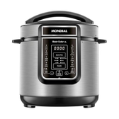 Imagem da oferta Mondial Panela De Pressão Elétrica Digital 6l, Pretoinox, 1000w, 110v - Pe-60-6l-i