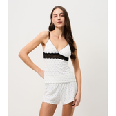 Imagem da oferta Pijama Longo em Flame com Transparência Preto - Lojas Renner