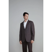Imagem da oferta Blazer Alfaiataria Risca de Giz Slim Fit - Marrom Café