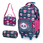 Imagem da oferta Kit De Mochila Escolar Spector Dino Unicórnio Com Design Pandas - Pandaazul
