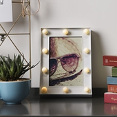 Porta-Retrato com LED Branco - Orb