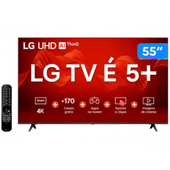 Imagem da oferta Smart TV 55" 4K LG UHD ThinQ AI HDR - 55UR8750PSA