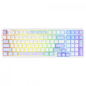 Imagem da oferta Teclado Gamer Mecânico SuperFrame Fusion Pro RGB Wireless/Bluetooth Switch Kailh Box Ice Cream Branco/Azul e Rosa