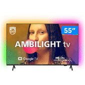 Imagem da oferta Smart TV Philips Ambilight 55" 4K Google TV - 55PUG7908/78