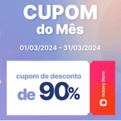 Imagem da oferta Cupom de 90% de Desconto de Março em Apps na Samsung Galaxy Store