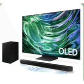 Imagem da oferta Kit Smart TV 55" 4K OLED Samsung QN55S90DAGXZD + Soundbar Samsung HW-Q600C