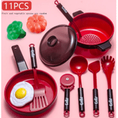 Imagem da oferta Conjunto de Brinquedos de Cozinha para Crianças Utensílios de Cozinha - 11 Peças