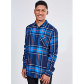 Camisa Manga Longa em Flanela Xadrez