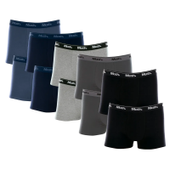 Kit 10 Cuecas Boxer Cotton