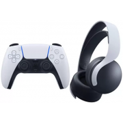 Kit Fone de Ouvido Bluetooth Sony Pulse 3D + Controle DualSense PlayStation 5