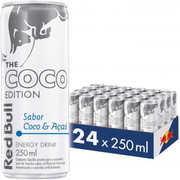 Energético Red Bull Energy Drink Coco e Açaí 250ml (24 latas)