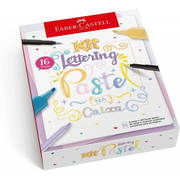 Kit Lettering Cores Pastel Faber-Castell Edição Limitada - 16 Peças