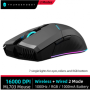 Mouse Gamer sem Fio Thunderobot Ml703 2.4G 16000 DPI 1000mah Recarregável