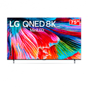 Smart TV LG 75" 8K QNED 120Hz Inteligência Artificial ThinQ Google e Alexa 75QNED99SPA