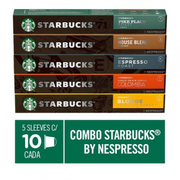Combo de Cafés Starbucks by Nespresso - 50 cápsulas