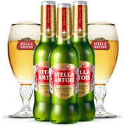 Kit 2 Cálices Stella Artois + 3 Cervejas Sem Glúten