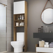 Armário de Banheiro para Vaso Sanitário com 2 portas - Multimóveis